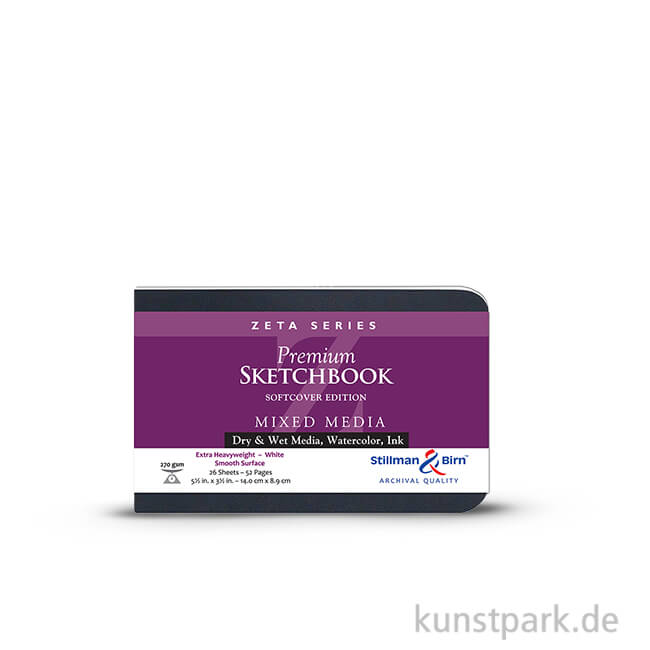 Artikelbild 1 des Artikels “Stillman & Birn Skizzenbuch Softcover ZETA, 28 Blatt, 270 g 14 x 8,9 cm“