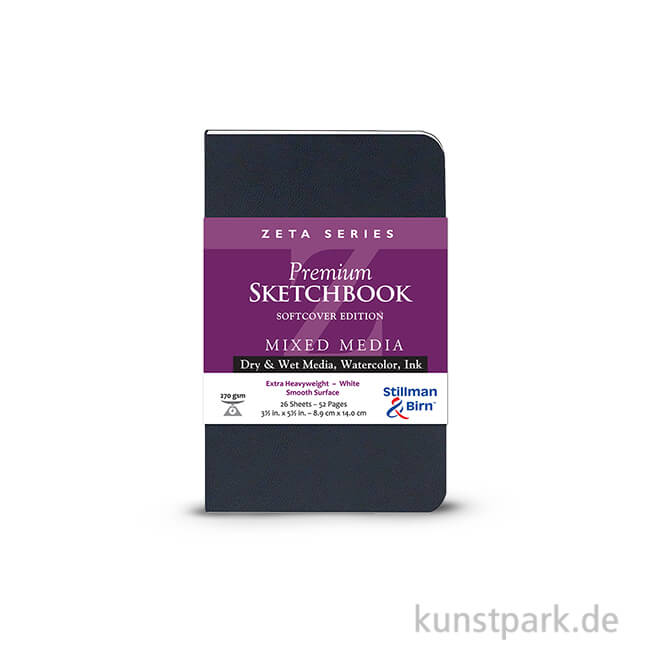 Artikelbild 1 des Artikels “Stillman & Birn Skizzenbuch Softcover ZETA, 28 Blatt, 270 g 8,9 x 14 cm“