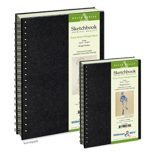 Artikelbild 1 des Artikels “Stillman & Birn Skizzenbuch DELTA Spiral, 25 Blatt, 270 g 17,8 x 25,4 cm“