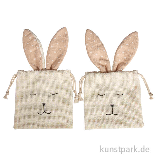 Artikelbild 1 des Artikels “Stoffsäckchen Hase, 12 x 21 cm, 2 Stück “