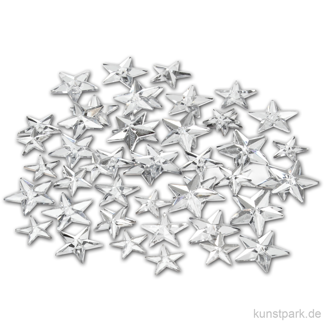 Artikelbild 1 des Artikels “Strasssteine - silberne Sterne, 360 Stück “
