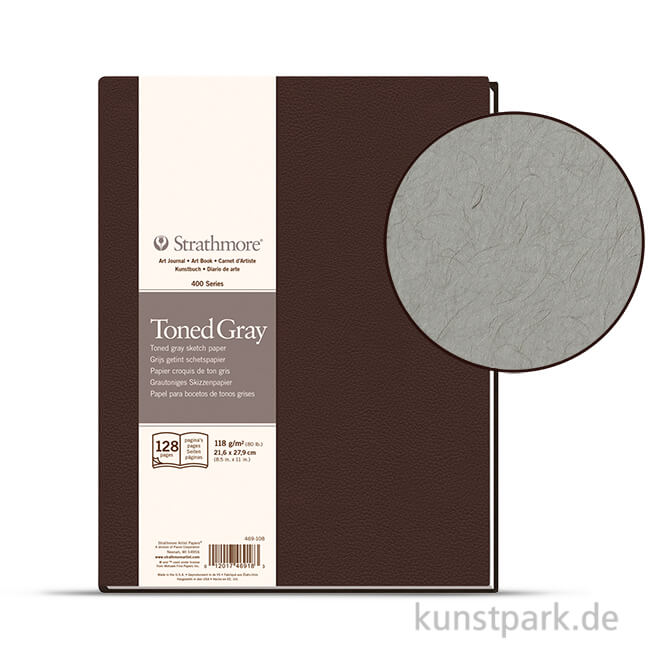 Artikelbild 1 des Artikels “Strathmore Art Journal 400 - Sketchbook Grey, 64 S. 21,6x27,9 cm, 118g “