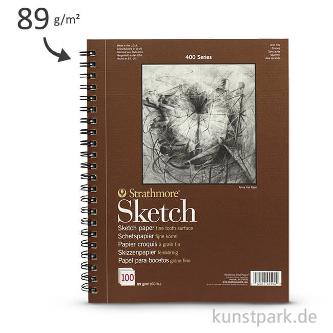 Artikelbild 1 des Artikels “Strathmore Artist Paper 400 - Skizzenpapier, 100 Blatt, 89g “