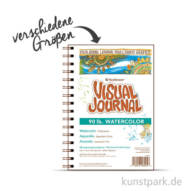 Artikelbild 1 des Artikels “Strathmore Visual Journal 400 - Aquarellpapier, 34 Seiten, 190g “