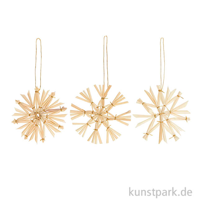 Artikelbild 1 des Artikels “Strohsterne Set, Natur, 6 x 6 cm, 9-teilig “