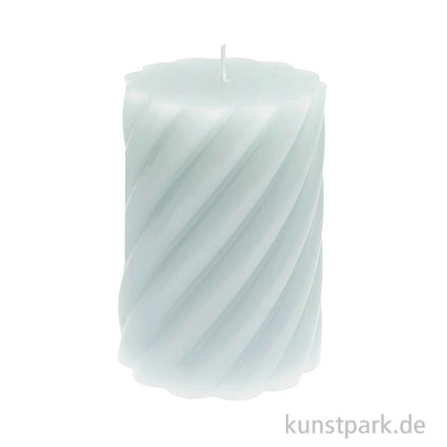 Artikelbild 1 des Artikels “Stumpenkerze - Spiral, Mint, 7 x 10 cm “