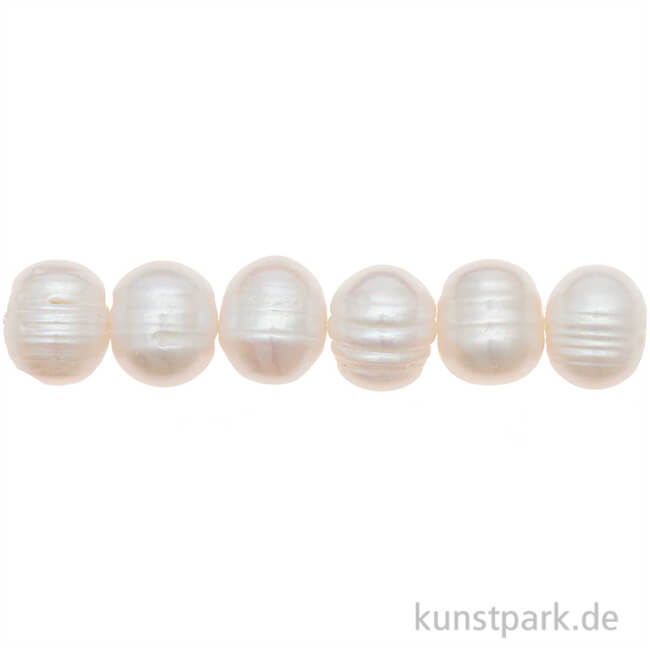 Artikelbild 1 des Artikels “Süßwasserperlen Natur, 11-12 mm, 10 Stück “