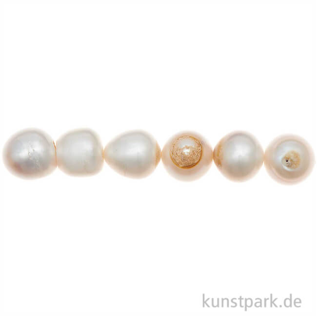 Artikelbild 1 des Artikels “Süßwasserperlen Natur, 9-10 mm, 14 Stück “