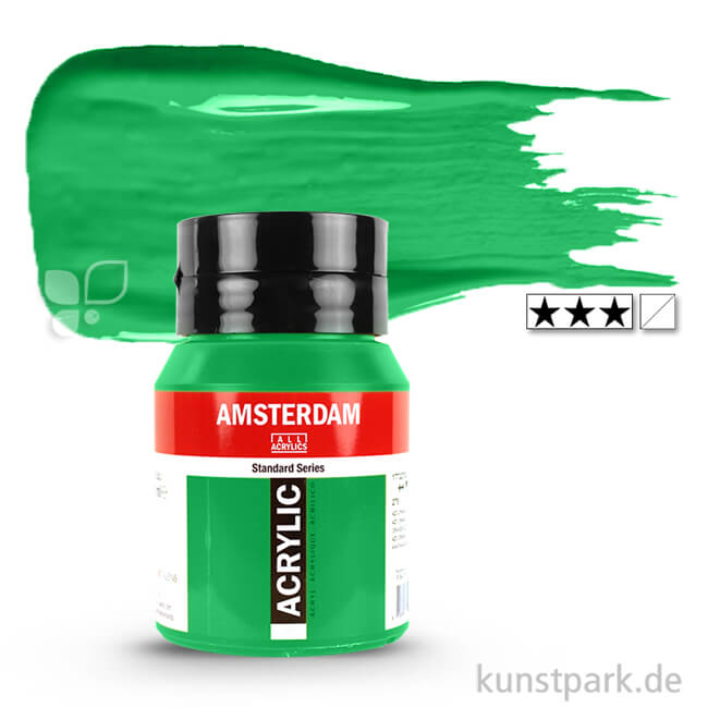 Artikelbild 1 des Artikels “Talens AMSTERDAM Acrylfarben 500 ml Flasche | 619 Permanentgrün dunkel“