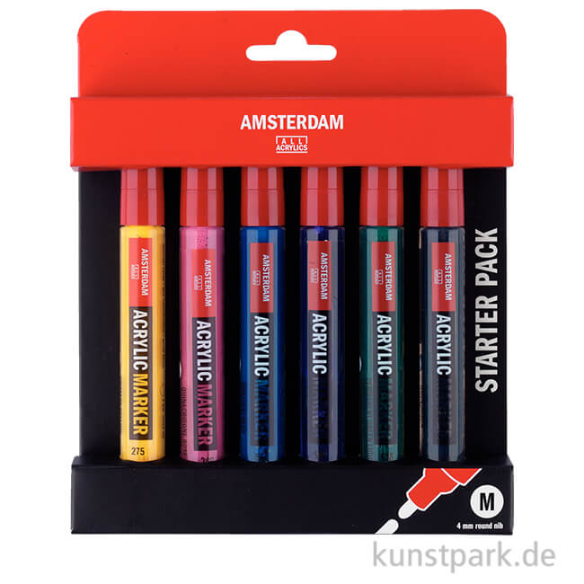 Artikelbild 1 des Artikels “Talens AMSTERDAM Acrylic Marker - Basic Set 6x4 mm “