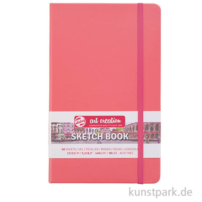Artikelbild 1 des Artikels “Talens Art Creation - Skizzenbuch Coral Red, 80 Blatt, 140g 13 x 21 cm“