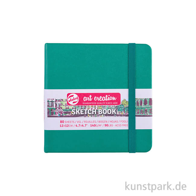 Artikelbild 1 des Artikels “Talens Art Creation - Skizzenbuch Forest Green, 80 Blatt, 140g 12 x 12 cm“