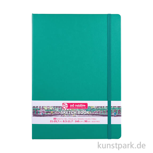 Artikelbild 1 des Artikels “Talens Art Creation - Skizzenbuch Forest Green, 80 Blatt, 140g 21 x 30 cm (A4)“