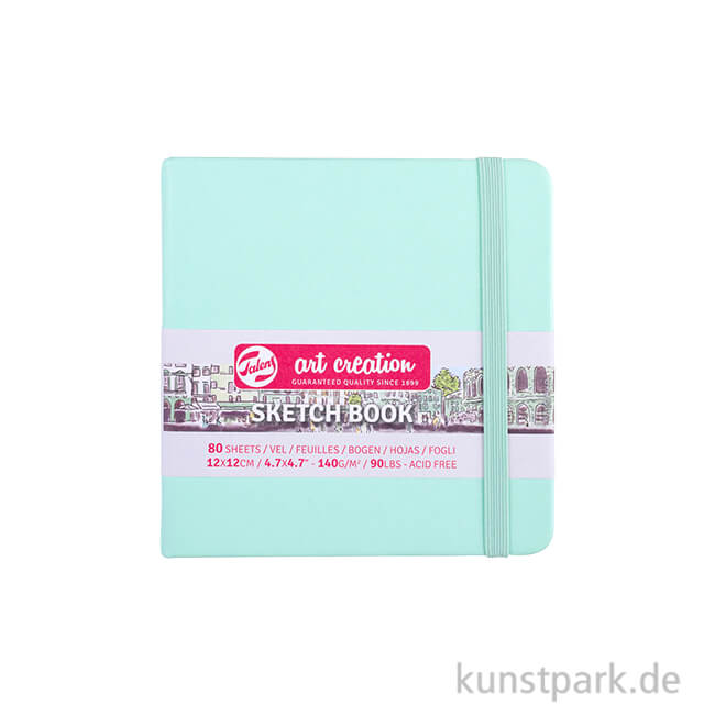 Artikelbild 1 des Artikels “Talens Art Creation - Skizzenbuch Fresh Mint, 80 Blatt, 140g 12 x 12 cm“
