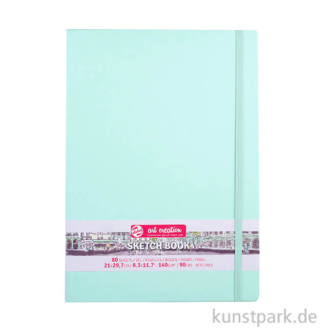 Artikelbild 1 des Artikels “Talens Art Creation - Skizzenbuch Fresh Mint, 80 Blatt, 140g 21 x 30 cm (A4)“
