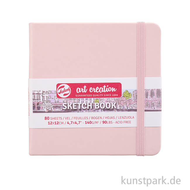 Artikelbild 1 des Artikels “Talens Art Creation - Skizzenbuch Pastel Pink, 80 Blatt, 140g 12 x 12 cm“