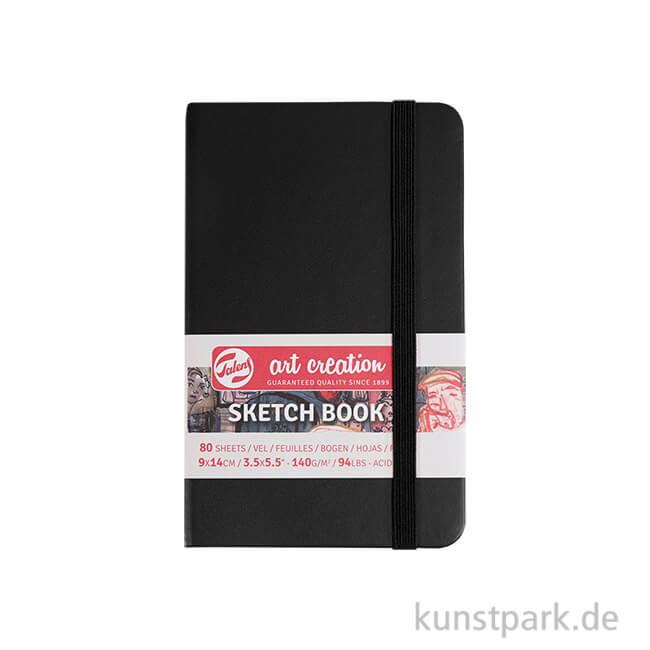 Artikelbild 1 des Artikels “Talens Art Creation - Skizzenbuch Schwarz, 80 Blatt, 140g 9 x 14 cm“