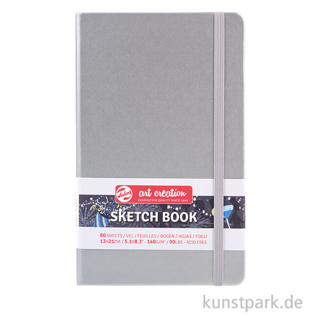Artikelbild 1 des Artikels “Talens Art Creation - Skizzenbuch Shiny Silver, 80 Blatt, 140g 13 x 21 cm“
