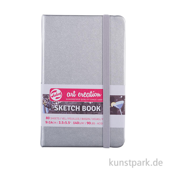 Artikelbild 1 des Artikels “Talens Art Creation - Skizzenbuch Shiny Silver, 80 Blatt, 140g 9 x 14 cm“
