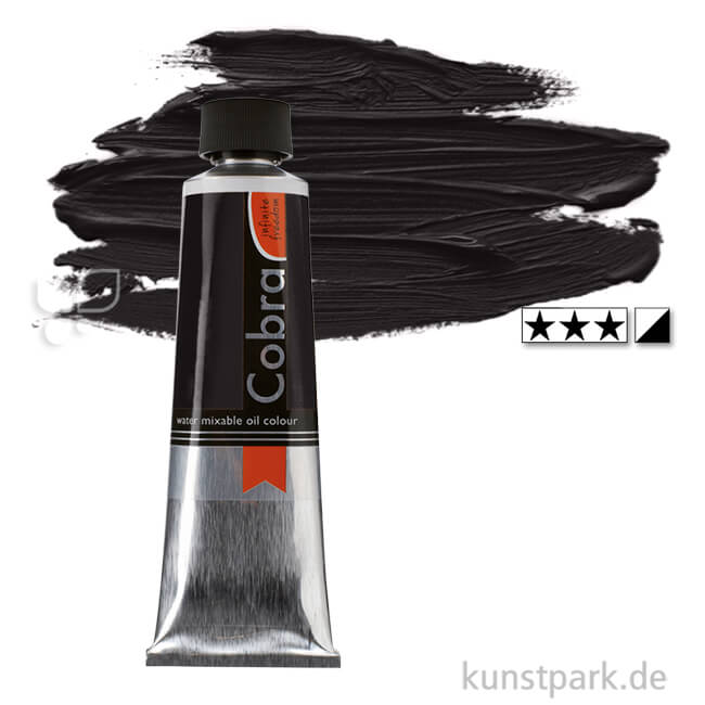 Artikelbild 1 des Artikels “Talens COBRA wassermischbare Ölfarben 150 ml | 702 Lampenschwarz“