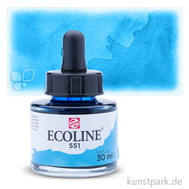 Artikelbild 1 des Artikels “Talens ECOLINE - Flüssige Wasserfarbe 30 ml | 551 Himmelblau Hell“