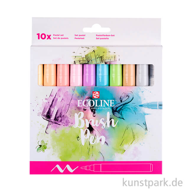 Artikelbild 1 des Artikels “Talens ECOLINE Brush Pen 10er Set - Pastellfarben “