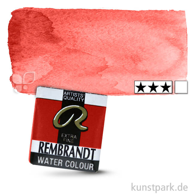 Artikelbild 1 des Artikels “Talens REMBRANDT Aquarellfarben 1/2 Näpfchen | 377 Permanentrot mittel“