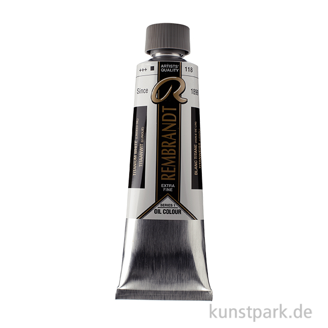 Artikelbild 1 des Artikels “Talens REMBRANDT Ölfarbe, 150 ml Tube, Titanweiß (Leinöl) “