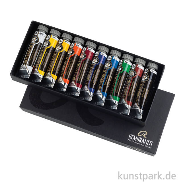 Artikelbild 1 des Artikels “Talens REMBRANDT Ölfarbe Basis-Set mit 10 x 15 ml Tuben im Karton “