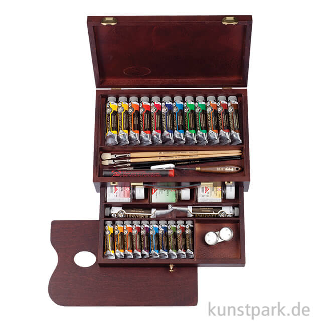Artikelbild 1 des Artikels “Talens REMBRANDT Ölfarbe Holzkasten Master mit 24 Farben und Zubehör “