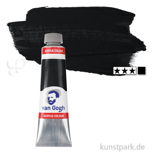 Artikelbild 1 des Artikels “Talens VAN GOGH Acrylfarben 40 ml Tube | 735 Oxidschwarz“
