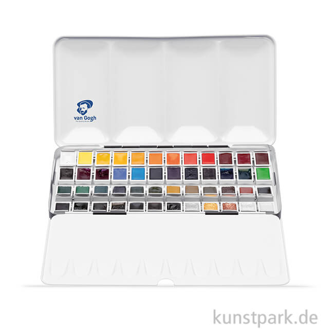 Artikelbild 1 des Artikels “Talens VAN GOGH Aquarell Metallkasten mit 48 halben Näpfchen “