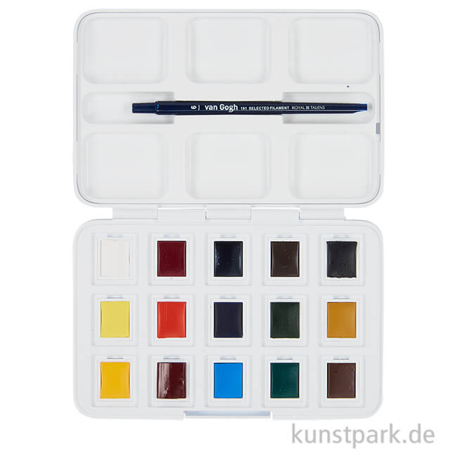 Artikelbild 1 des Artikels “Talens VAN GOGH Aquarell Pocket Box mit 12+3 halben Näpfen “