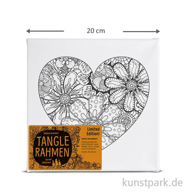 Artikelbild 1 des Artikels “Tangle Rahmen Herz 20x20 cm “
