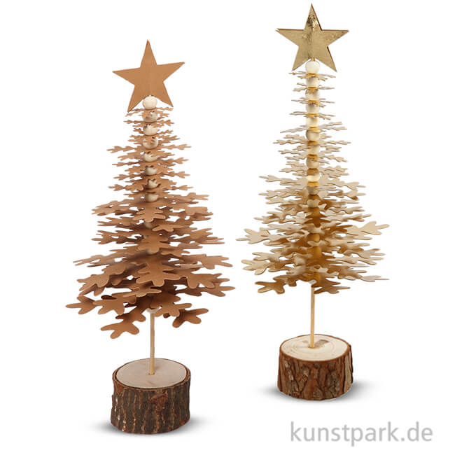 Artikelbild 1 des Artikels “Tannenbaum-Set aus Lederpapier “