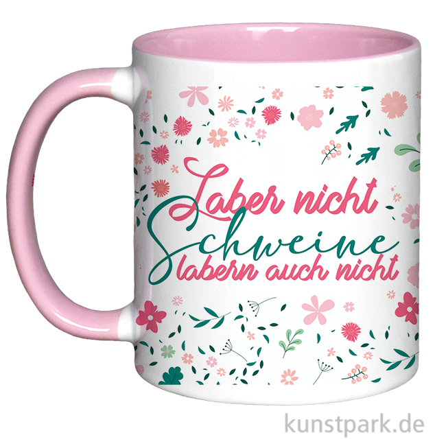 Artikelbild 1 des Artikels “Tasse, Rosa, Bedruckt, Design, Laber nicht “