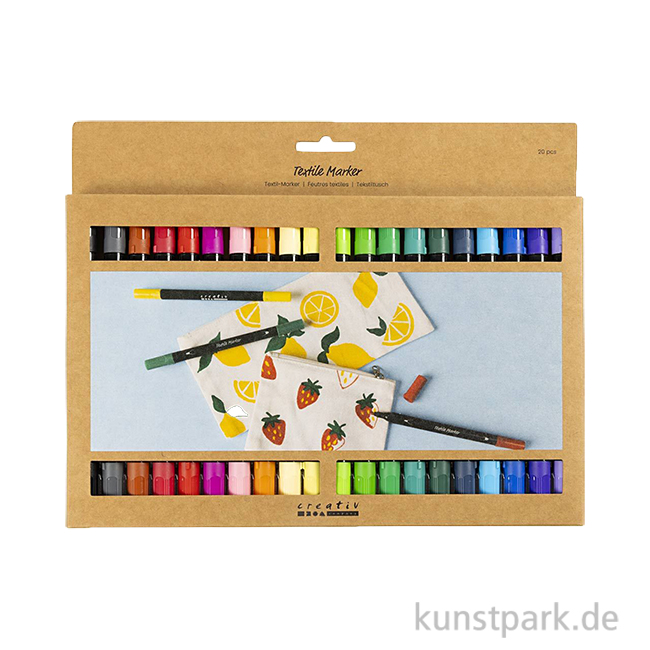 Artikelbild 1 des Artikels “Textilstifte mit Doppelspitze, 20 Stifte sortiert “
