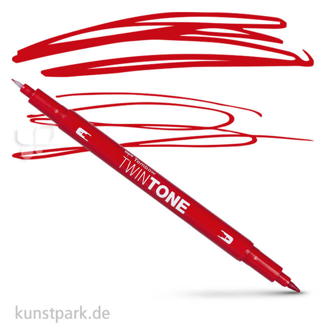 Artikelbild 1 des Artikels “Tombow Doppelfasermaler TwinTone Einzelstift | Strawberry Red“