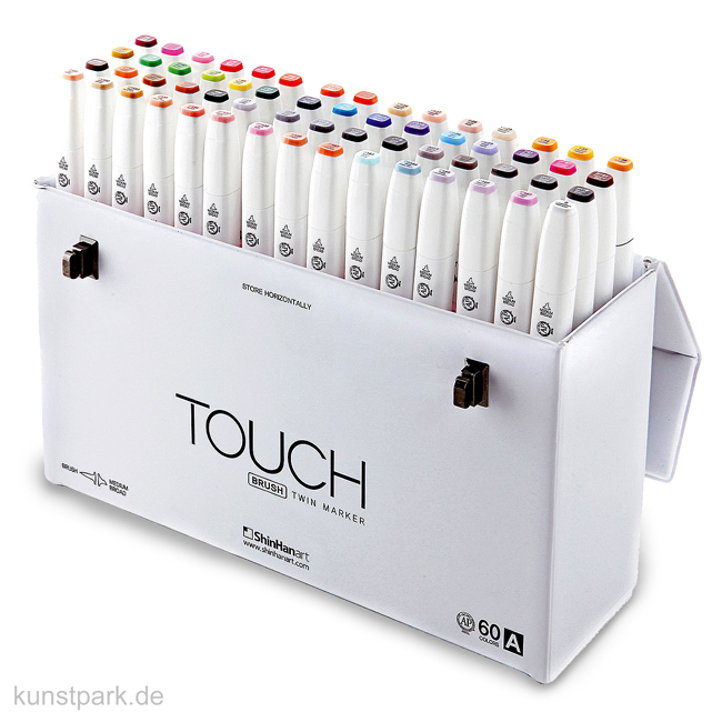 Artikelbild 1 des Artikels “TOUCH BRUSH Marker Set 60er - Set A, edler weißer Koffer “