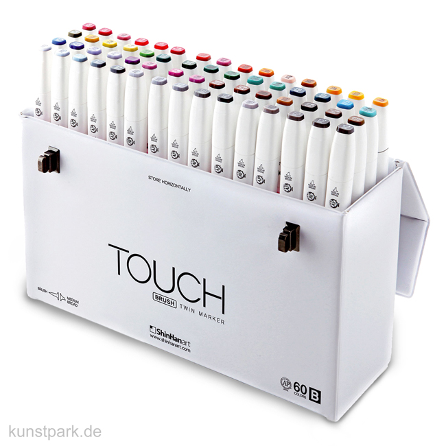 Artikelbild 1 des Artikels “TOUCH BRUSH Marker Set 60er - Set B, edler weißer Koffer “