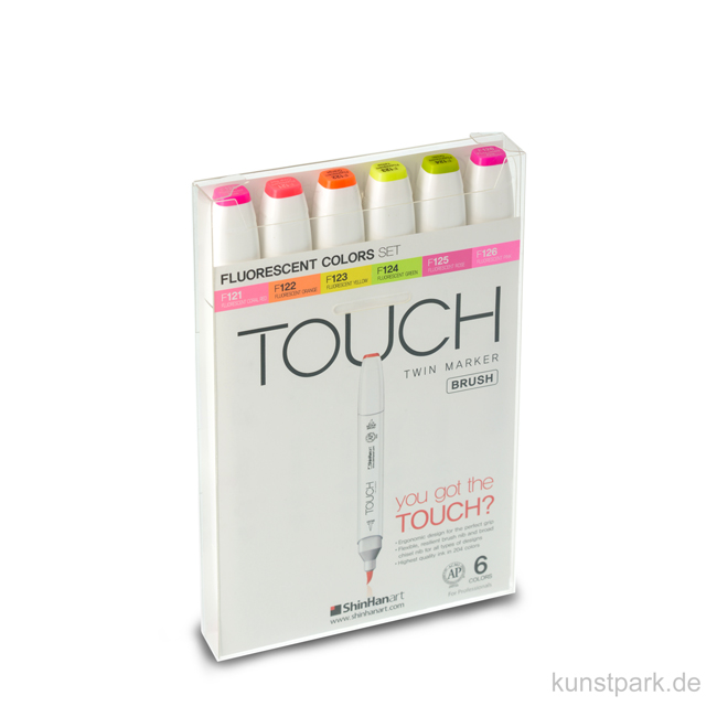 Artikelbild 1 des Artikels “TOUCH BRUSH Marker Set 6er - Flourescent “