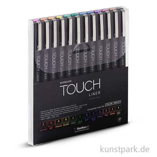 Artikelbild 1 des Artikels “TOUCH Liner Brush Set mit 12 verschiedenen Farben “