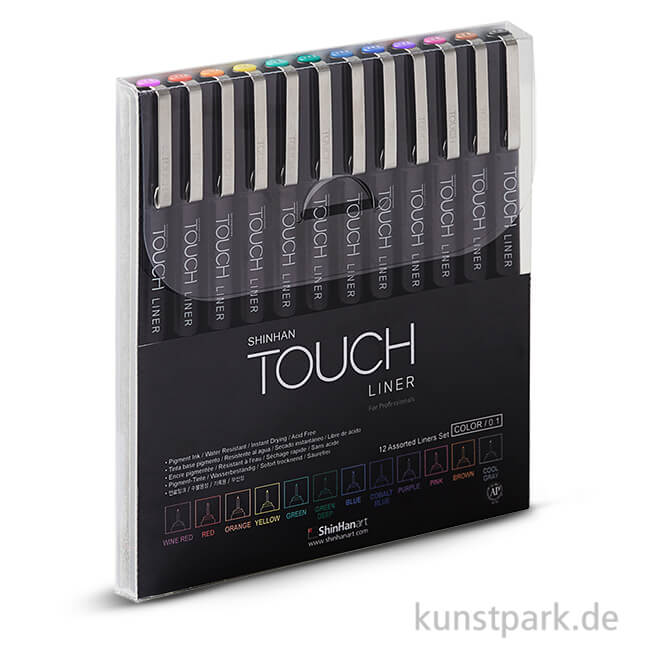 Artikelbild 1 des Artikels “TOUCH Liner Color 0,1 mm Set mit 12 verschiedenen Farben “