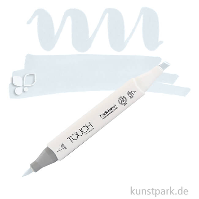 Artikelbild 1 des Artikels “TOUCH Twin Brush Marker Einzelfarbe | BG1 - Blue Grey“