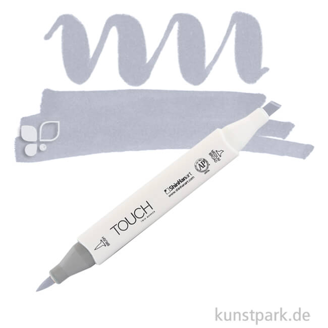 Artikelbild 1 des Artikels “TOUCH Twin Brush Marker Einzelfarbe | CG4 - Cool Grey“
