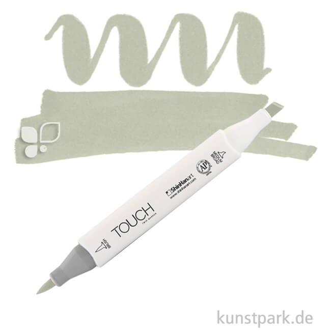 Artikelbild 1 des Artikels “TOUCH Twin Brush Marker Einzelfarbe | GY232 - Grayish Green Pale“