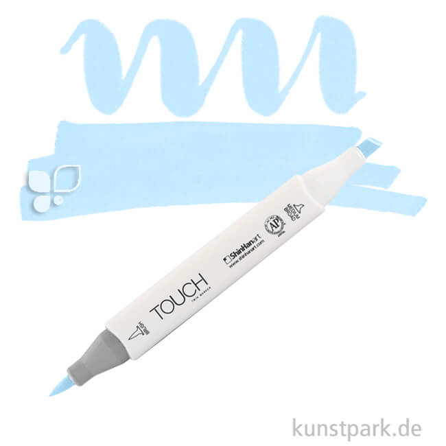 Artikelbild 1 des Artikels “TOUCH Twin Brush Marker Einzelfarbe | PB185 - Pale Blue Light“