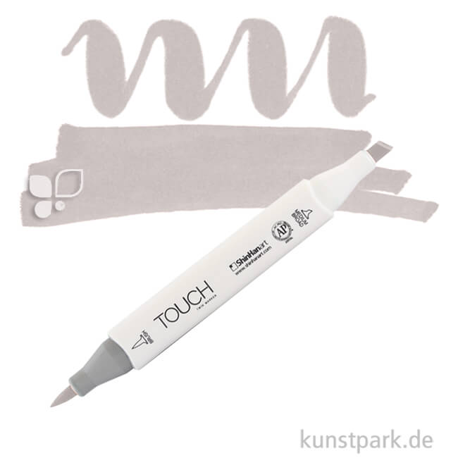 Artikelbild 1 des Artikels “TOUCH Twin Brush Marker Einzelfarbe | WG4 - Warm Grey“
