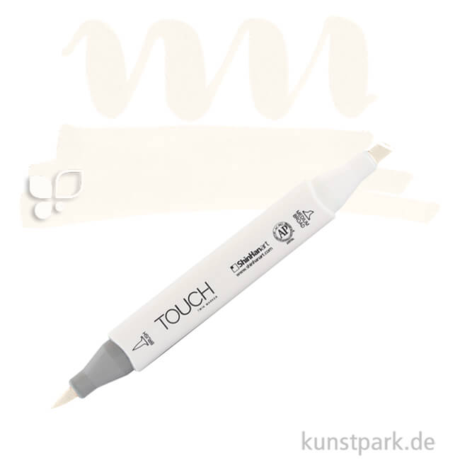 Artikelbild 1 des Artikels “TOUCH Twin Brush Marker Einzelfarbe | YR132 - Milky White“
