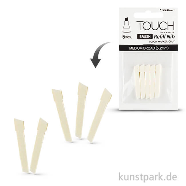 Artikelbild 1 des Artikels “TOUCH Twin Brush Marker Spitzen broad 5 Stück “